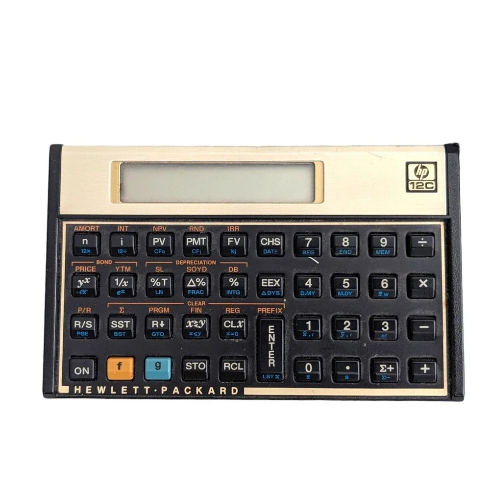Vintage HP Hewlett Packard 12C Business Financial Calculator Tested Academic